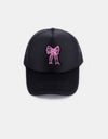 Zenana Ribbon Bow Embroidery Trucker Hat