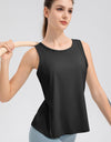 Wide Strap Round Neck Active Tank