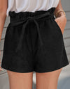 Paperbag Waist Belted Pocket Shorts