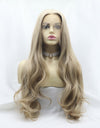 13*3" Lace Front Wigs Synthetic Long Wavy 24" 130% Density