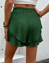 Tied Layered High Waist Shorts