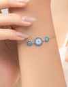 925 Sterling Silver Artificial Turquoise Bracelet