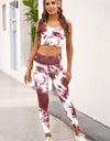 Tie-dye Crop Top and Leggings Set