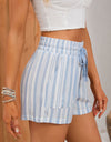 Tie Waist Wide Waistband Shorts