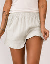 Elastic Waist Pocketed Shorts