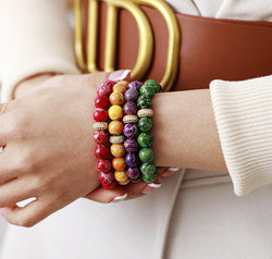 Natural Stone Beaded Bracelet