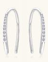 Moissanite 925 Sterling Silver U Shape Earrings