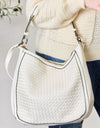 SHOMICO Weaved Vegan Leather Handbag