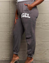 Simply Love Simply Love Full Size Drawstring Angel Graphic Long Sweatpants