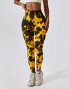 Tie Dye Wide Waistband Active Leggings