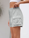 Drawstring Elastic Waist Shorts with Pockets