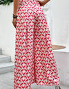 Printed High-Waist Culottes