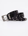 Double Row Studded PU Leather Belt