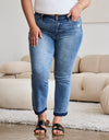 Judy Blue Full Size Release Hem Cropped Bootcut Jeans