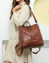 PU Leather Backpack Bag