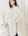 Open Front Duster Cardigan with Pockets