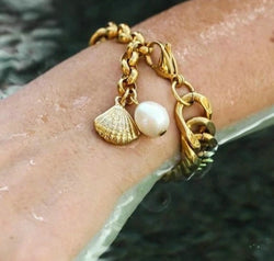 18K Gold-Plated Curb Chain Bracelet