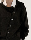 Dropped Shoulder Buttoned Cardigan