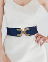 Double C Buckle Elastic Belt