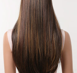 13*2" Lace Front Wigs Synthetic Long Straight 26" 150% Density