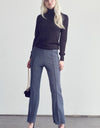 Jade By Jane Full Size Center Seam Straight Leg Pants in Denim