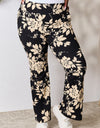 Heimish Full Size High Waist Floral Flare Pants