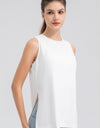 Slit Round Neck Tank