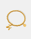 18K Gold-Plated Titanium Steel Puppy Shape Charm Bracelet