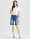 BAYEAS Full Size Super High Rise Denim Bermuda Shorts