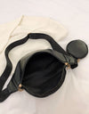 PU Leather Sling Bag with Small Purse