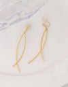 18K Gold Plated Clip-On Earrings