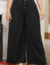 Plus Size Tied Wide Leg Long Pants