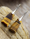 Handmade Geometrical Shape Natural Stone Dangle Earrings