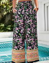 Printed High Waist Wide Leg Pants