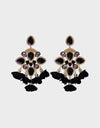 Flower Shape Rhinestone Alloy Dangle Earrings