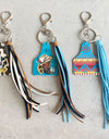 Chimney Shape Fringe Detail Key Chain