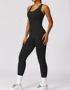 Cutout Racerback Active Jumpsuit