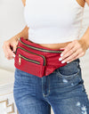 Fame Triple Pocket Nylon Fanny Pack