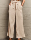 Tie Waist Long Pants