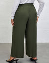 Plus Size Tied Wide Leg Pants