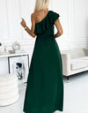 One-Shoulder Ruffled Maxi Dress