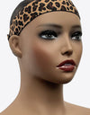 4-Pack Leopard Elastic Soft Wig Grips