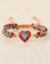 Handmade Heart Shape Natural Stone Bracelet