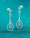 1 Carat Moissanite 925 Sterling Silver Drop Earrings