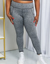 Rae Mode Full Size Heathered Wide Waistband Yoga Leggings