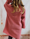 Open Front Long Sleeve Cardigan with Pockets