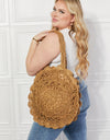 Justin Taylor Brunch Time Straw Rattan Handbag