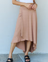 Ninexis First Choice High Waisted Flare Maxi Skirt in Camel