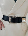 Zinc Alloy Buckle PU Leather Belt