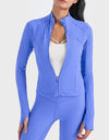 Zip-Up Long Sleeve Sports Jacket